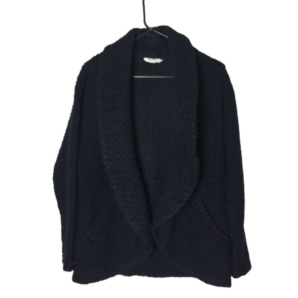 BB Dakota Women's Johnna Knit Cocoon Jacket Navy - Picture 8 of 14